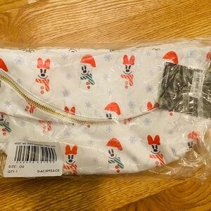 Minnie and Mickey Snowman Fanny Pack